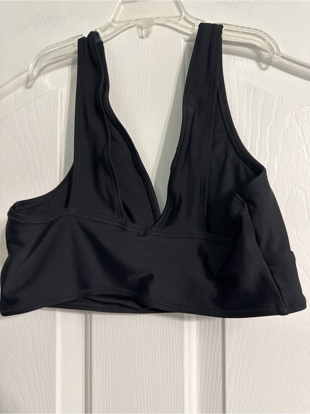Target Black Deep V Swim Bikini Top - Picture 3 of 6